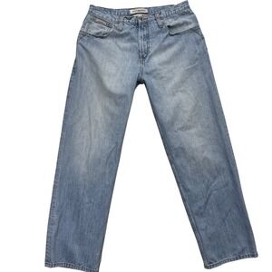 Rocawear Jeans Mens 36  Blue Baggy Denim‎ 100% Cotton Hip Hop Straight